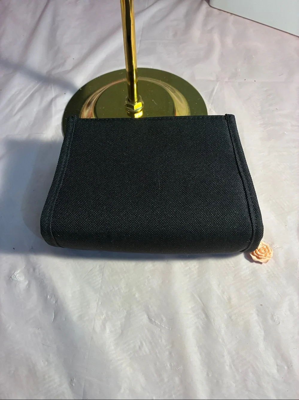 GWP!Christian Dior Beauty bag Black with added d-rings & pearl like strap!